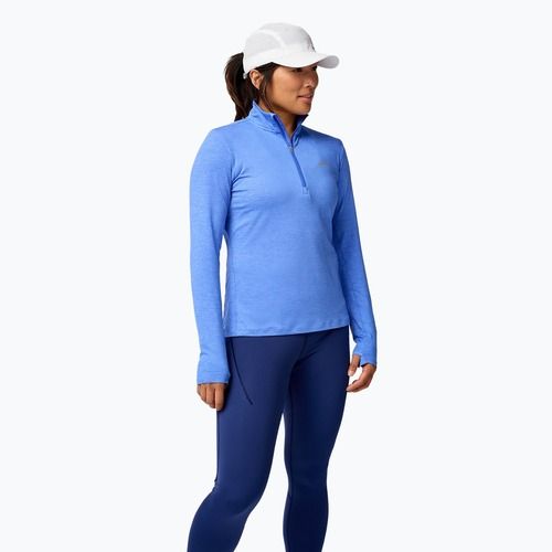 Női futó hosszú ujjú Brooks Dash 1/2 Zip 2.0 htr kékcsengő