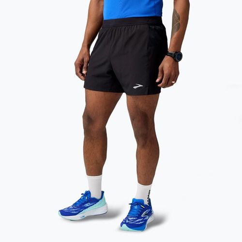 Férfi Brooks Journey 5" futó rövidnadrág fekete