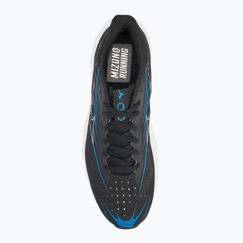 Férfi futócipő Mizuno Wave Skyrise 6 fekete/fehér/kék pace