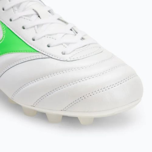 Mizuno Morelia II Japan Md fehér/neonzöld/galaxis ezüst férfi futballcipő