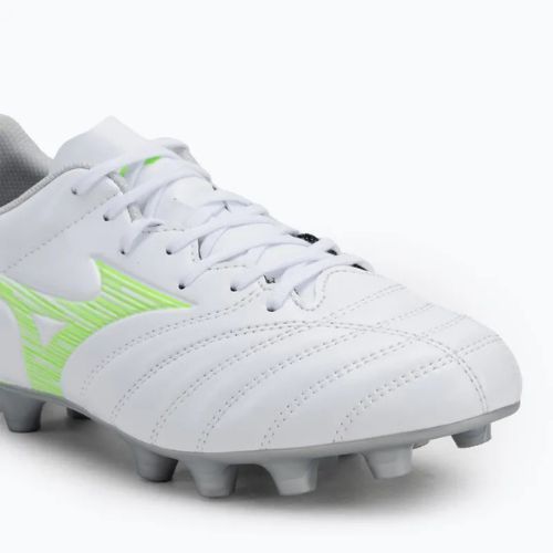 Férfi futballcipő Mizuno Monarcida Neo III Select Md fehér/neonzöld