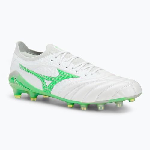 Futballcipő Mizuno Morelia Neo IV β Japan Fg white/neon green/cool gray 3c
