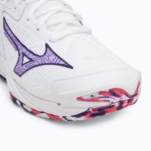 Mizuno Wave Momentum 3 röplabdacipő fehér/ibolya indigó/camellia rose