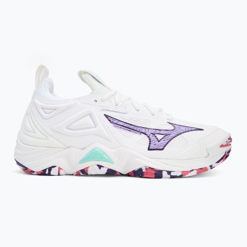 Mizuno Wave Momentum 3 röplabdacipő fehér/ibolya indigó/camellia rose
