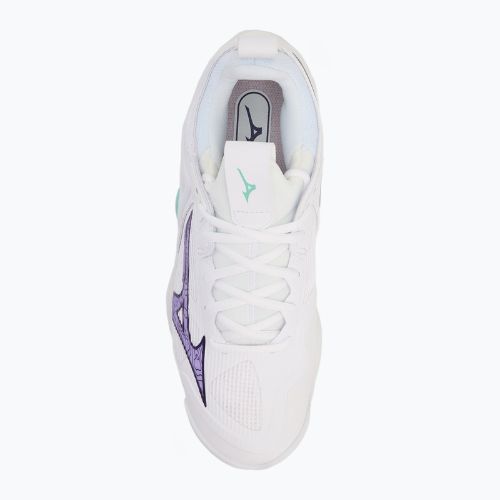 Mizuno Wave Momentum 3 röplabdacipő fehér/ibolya indigó/camellia rose