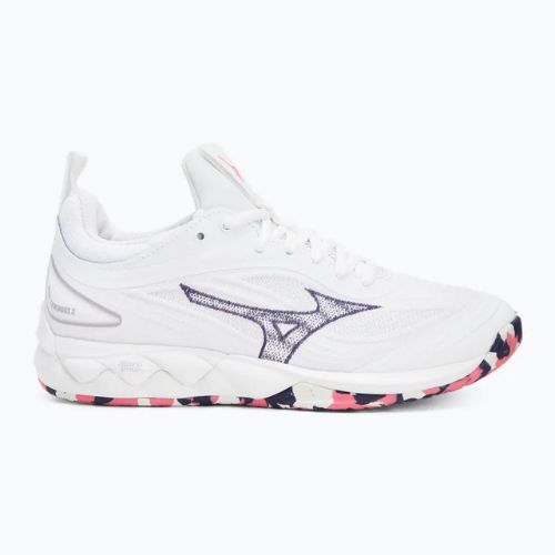 Mizuno Wave Luminous 3 röplabdacipő fehér/ibolya indigó/camellia rose