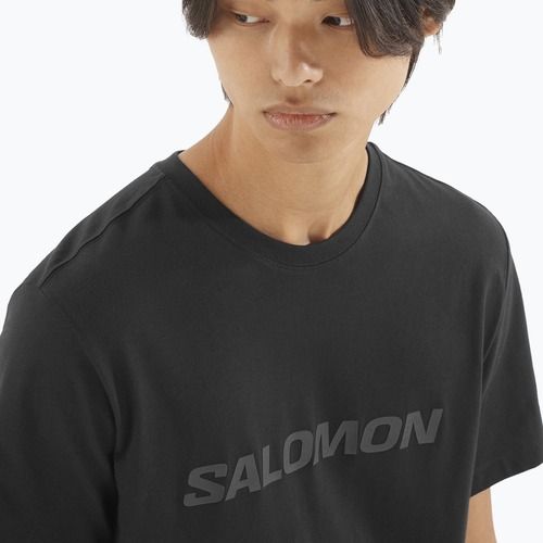 Férfi Salomon Big Logo Tee mély fekete