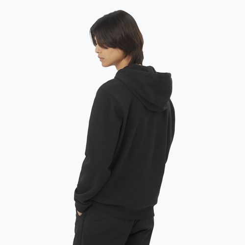 Férfi Salomon Logo Full Zip Hoodie mély fekete