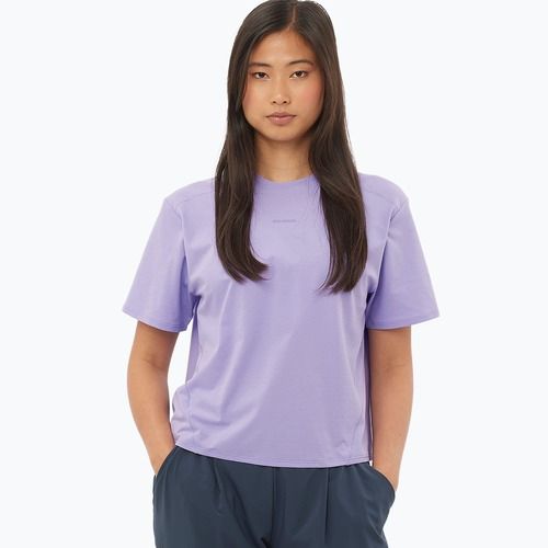 Női Salomon Trackline T-shirt SS violet tulipán