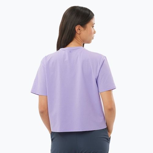 Női Salomon Trackline T-shirt SS violet tulipán