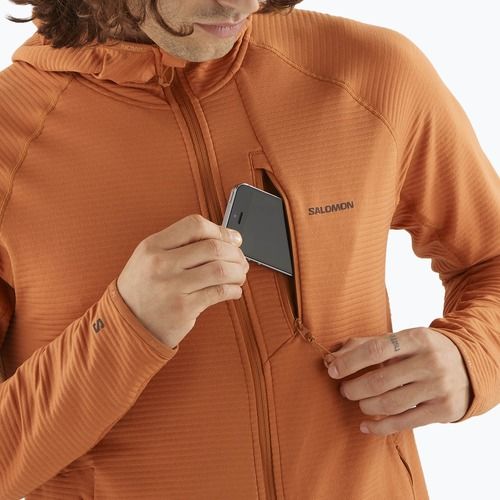 Férfi Salomon Sntial Lightwarm Hybrid Sierra trekking pulóver
