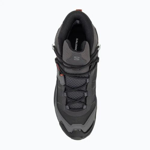 Férfi túrabakancs Salomon X Ultra 5 MID GTX aszfalt / castlerock / burnt okkersárga