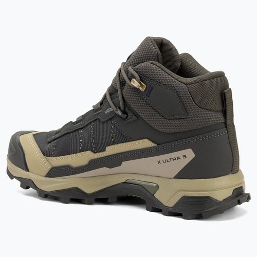 Férfi túrabakancs Salomon X Ultra 5 MID GTX tőzeg / szürkészöld / kék éjszaka