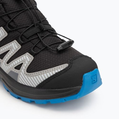 Gyerek túracipők Salomon XA PRO V8 MID WP black/monument /french blue