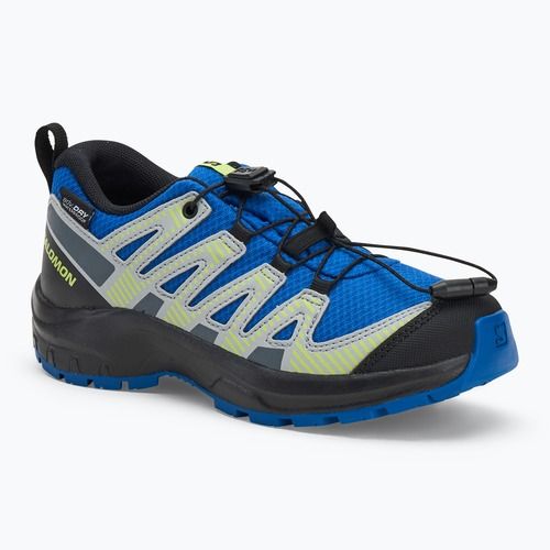 Salomon XA PRO V8 WP gyermek túrabakancs tengerészkék/fekete/éles zöld