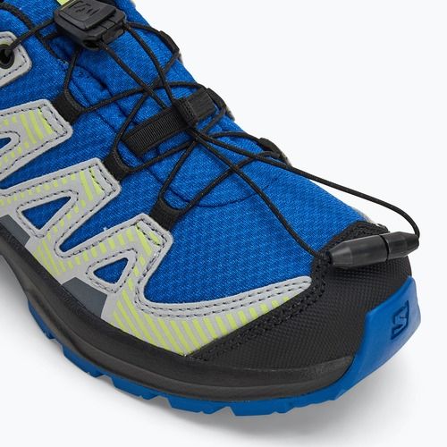 Salomon XA PRO V8 WP gyermek túrabakancs tengerészkék/fekete/éles zöld