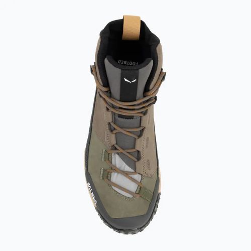 Salewa férfi túrabakancs Puez Leather Mid Ptx bungee kord / onyx