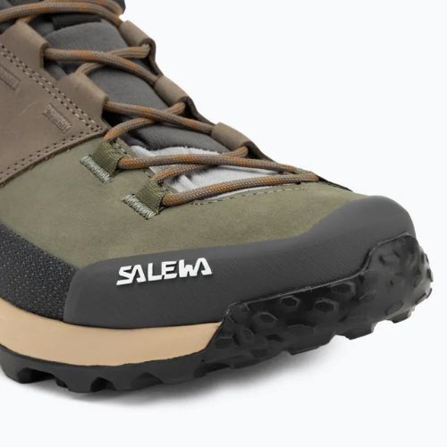 Salewa férfi túrabakancs Puez Leather Mid Ptx bungee kord / onyx