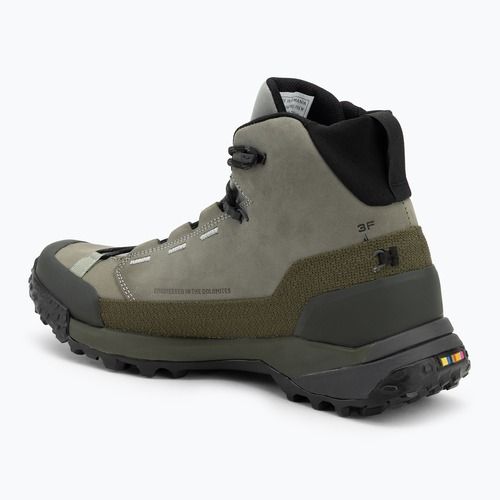 Salewa férfi túrabakancs Puez Leather Mid Ptx shadow / sötét olíva árnyék / dark olive