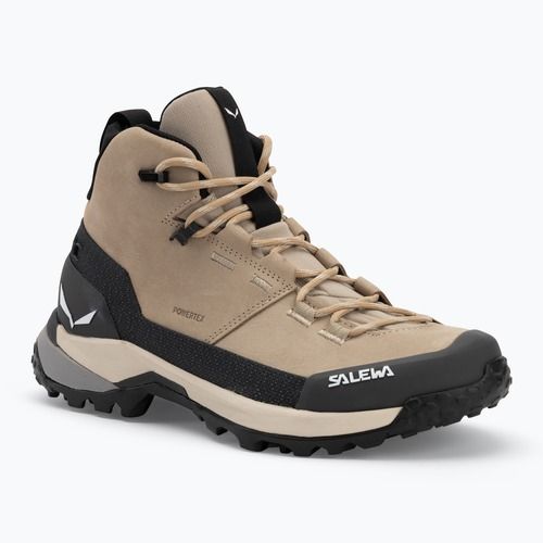 Salewa női túrabakancs Puez Leather Mid Ptx futóhomok / onyx