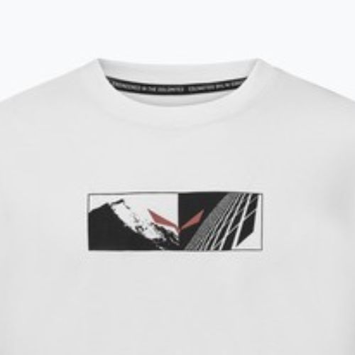 Férfi Salewa Eagle Hybrid Loose Loose optikai fehér póló