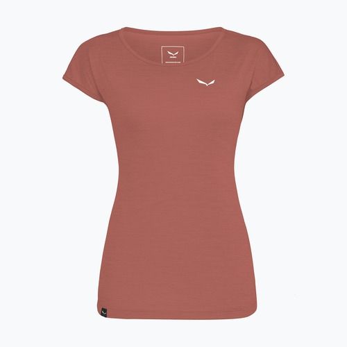 Női trekking póló Salewa Puez Melange Dry etruscan red melange