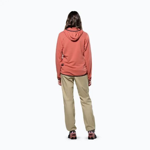 Salewa női trekking pulóver Agner Hemp 2 kapucnis etruscan piros