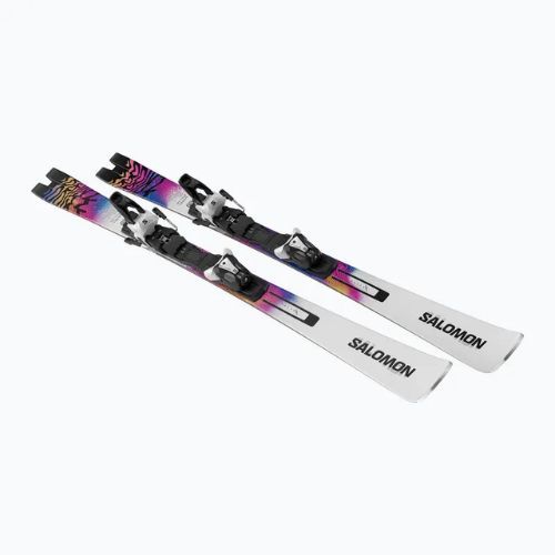 Salomon E Addikt Pro 66 lesiklás + MI12 GW kötés fehér/verseny kék/ródamin