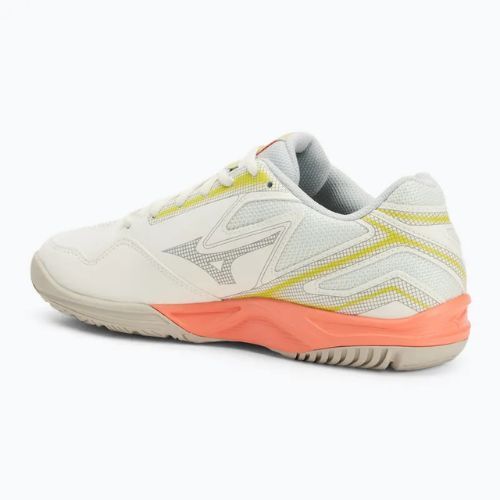 Női teniszcipő Mizuno Break Shot 4 AC snow white/ neon flame/ ghost gray