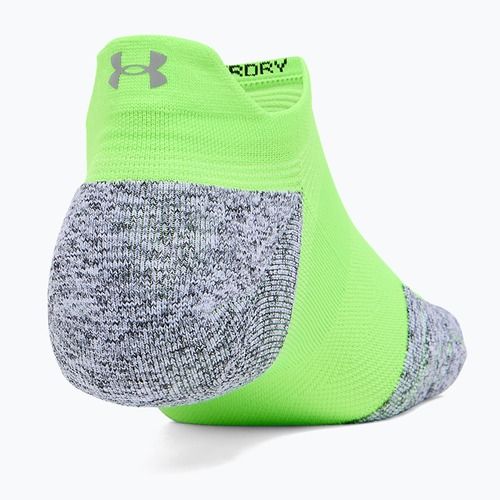 Under Armour Dry Run Cushion No Show Tab hiperzöld/szuperzöld/visszaverő zokni