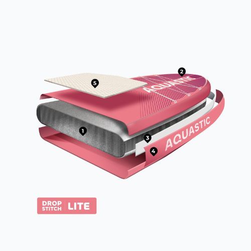 SUP deszka AQUASTIC Perth Pro 11'2" all-round pink