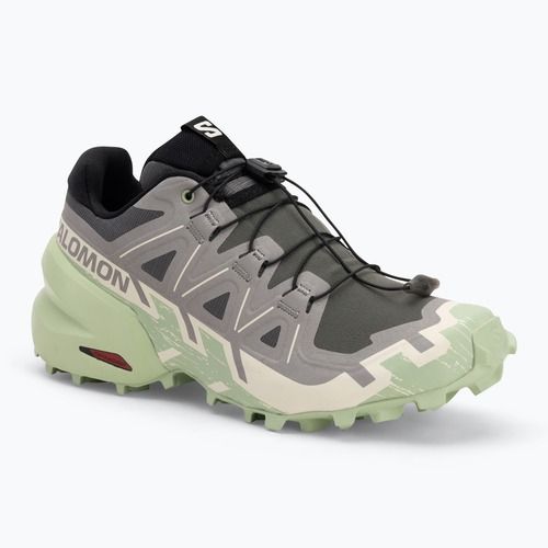 Salomon Speedcross 6 női futócipő castlerock/vanília jég/füst zöld
