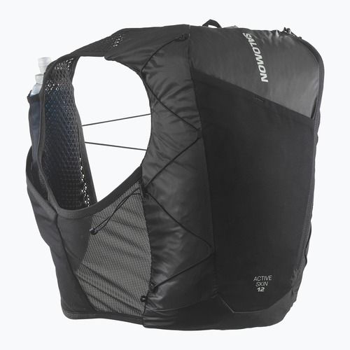 Salomon Active Skin 12 Set futó mellény fekete/metal