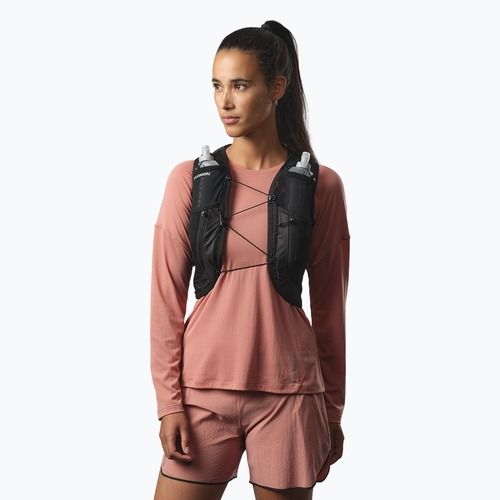 Női futómellény Salomon Active Skin 12 szett fekete/metal