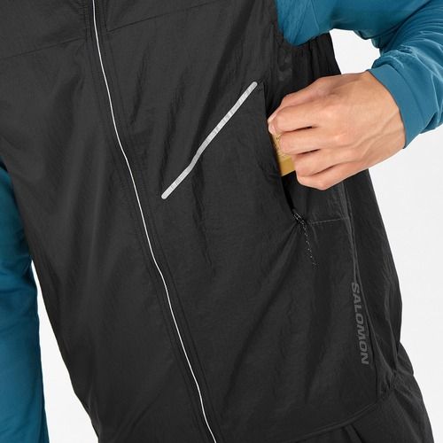 Salomon Sense Aero Wind férfi futó ujjatlan mély fekete