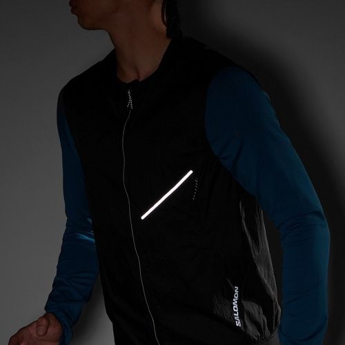 Salomon Sense Aero Wind férfi futó ujjatlan mély fekete