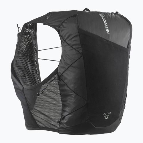 Salomon Active Skin 12 No Flasks futó mellény fekete/metal