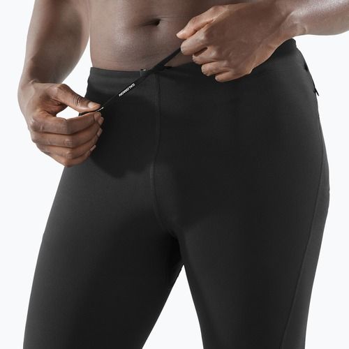 Férfi futó leggings Salomon SHAKEout Core mély fekete
