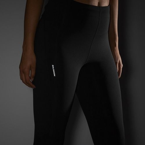 Női futó leggings Salomon SHAKEout Core 28" mély fekete
