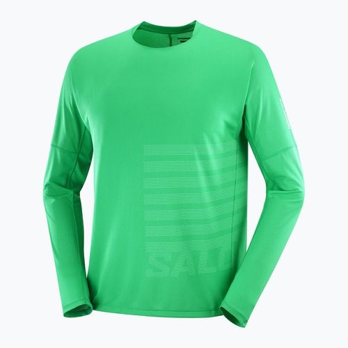 Férfi Salomon Sense Aero Tee GFX parakeet/spearmint hosszú ujjú futócipő