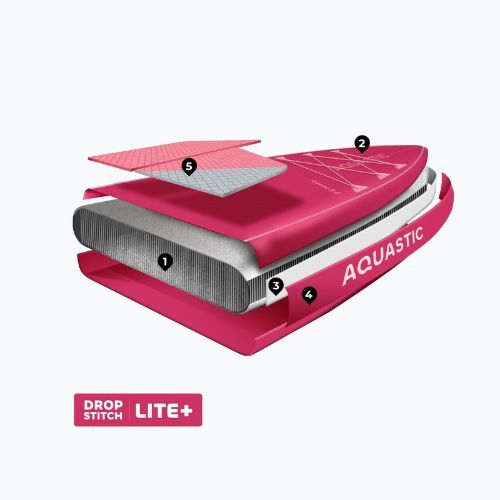 Felfújható SUP deszka szett AQUASTIC Touring 11'6" pink