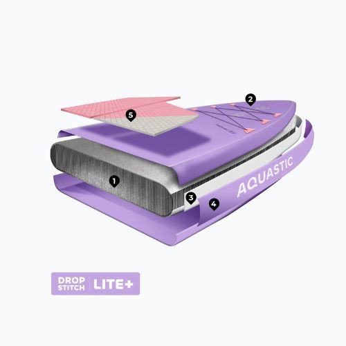 Felfújható SUP deszka szett AQUASTIC Touring 11'6" purple