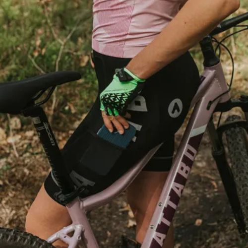 Női ATTABO Kirun Pro WMNS Bib rövidnadrág Cargo fekete