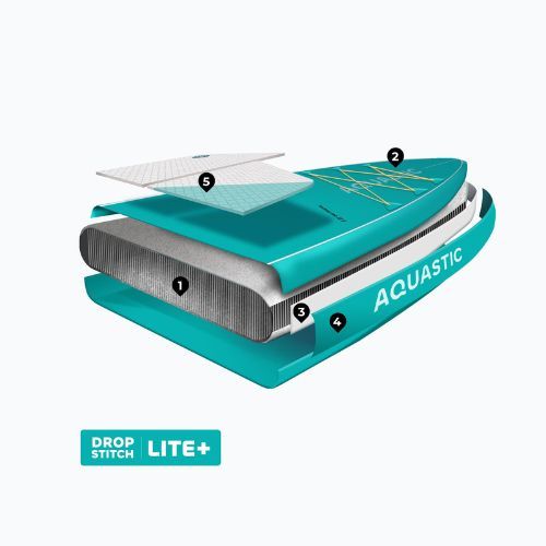 SUP AQUASTIC Touring deszka 12'6" zöld