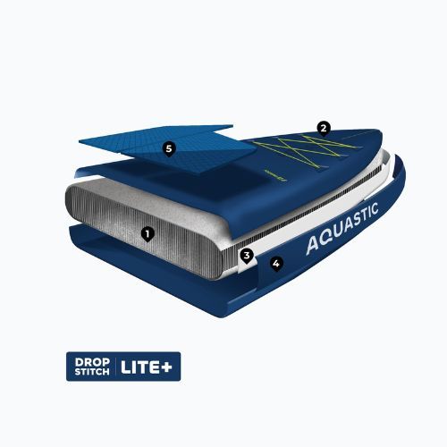 SUP deszka AQUASTIC Touring 12'6" dark blue