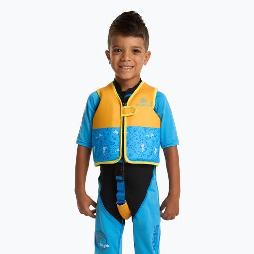 AQUASTIC Junior gyermek biztonsági mellény kék