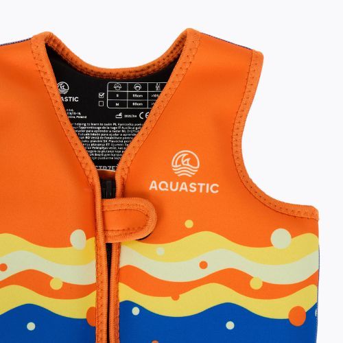 AQUASTIC Junior narancssárga/kék biztonsági mellény