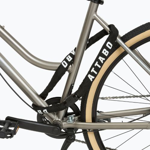 ATTABO C.100 kerékpár zár 6 mm-es lánc fekete