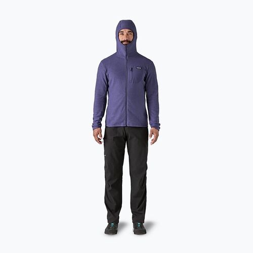 Férfi Patagonia R1 Air Full-Zip trekking pulóver solstice lila