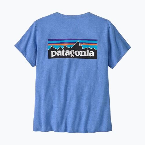 Női Patagonia P-6 Logo Responsibili-Tee bőséges kék